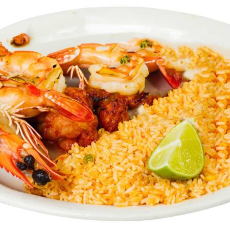 Grilled Shrimp with Rice