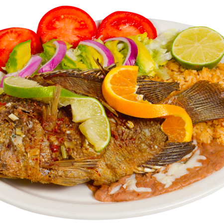 Mojarra al Mojo de Ajo - Cooked in garlic sauce